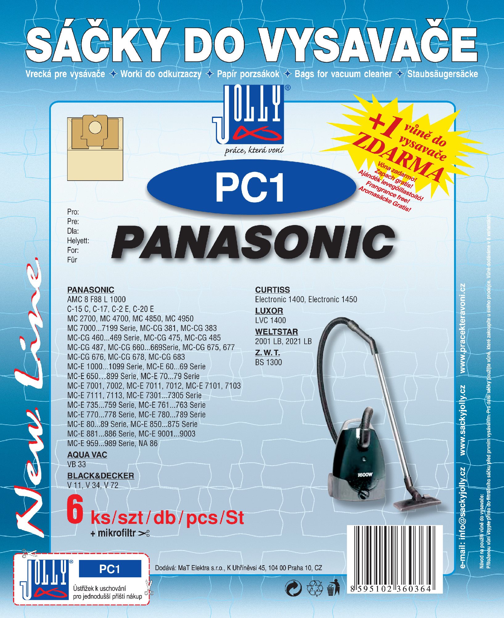 Sáčky do vysavače PC1