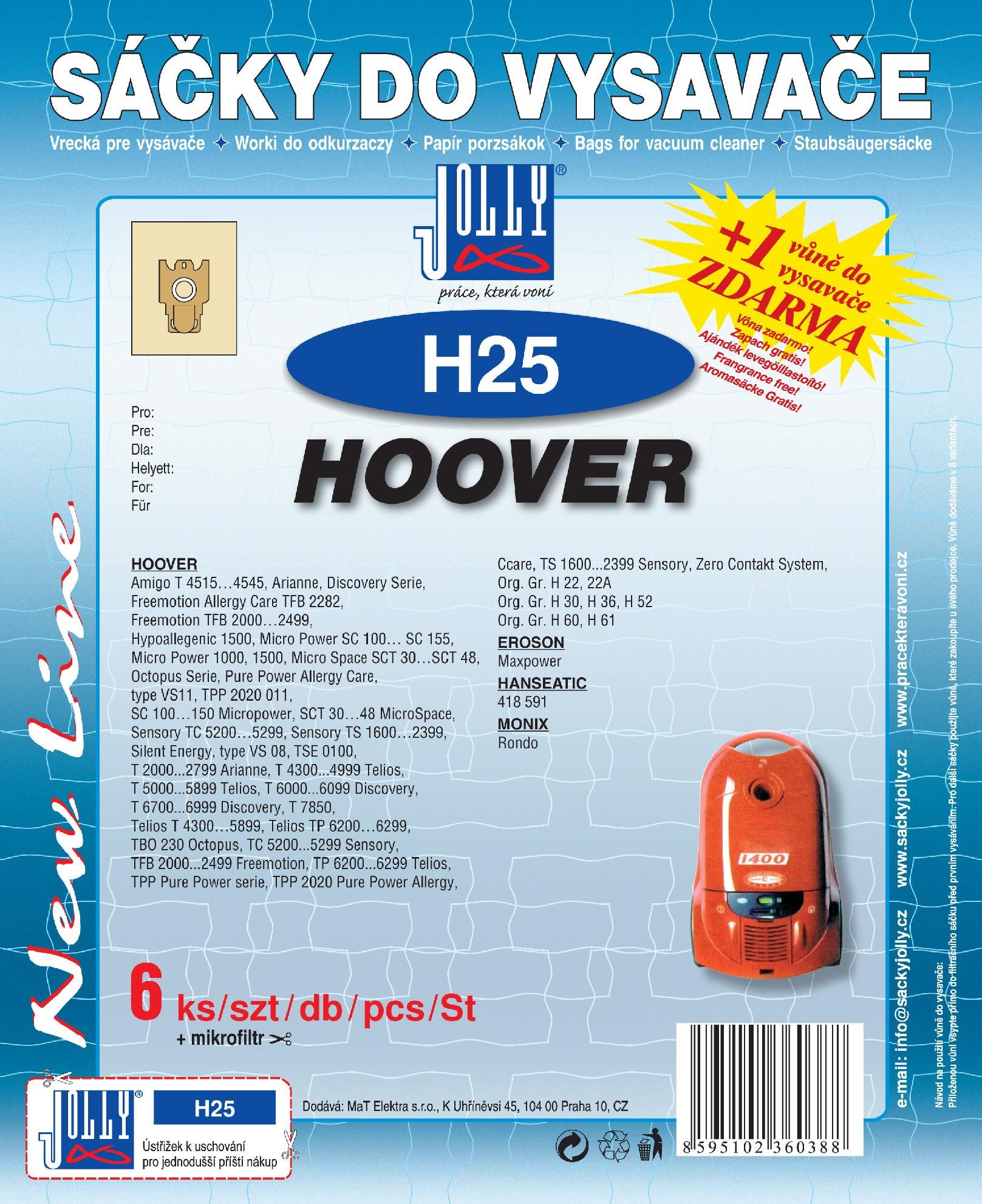 Sáčky do vysavače H25