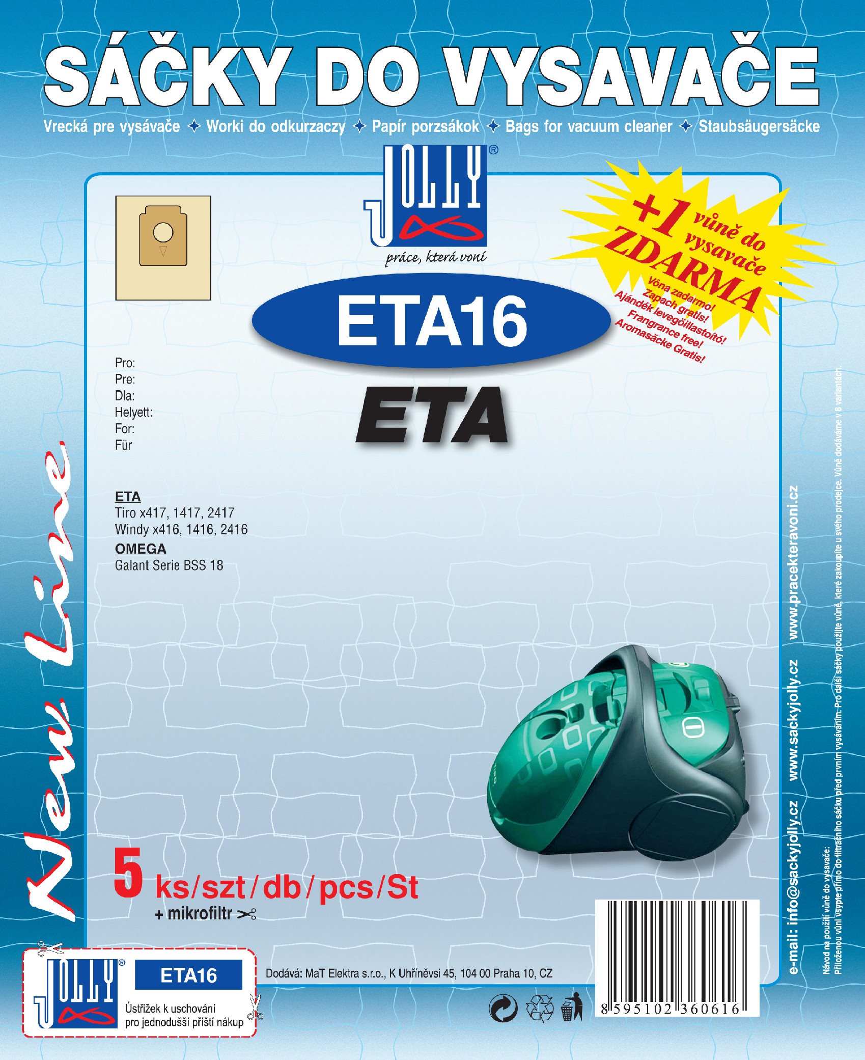 Sáčky do vysavače ETA16