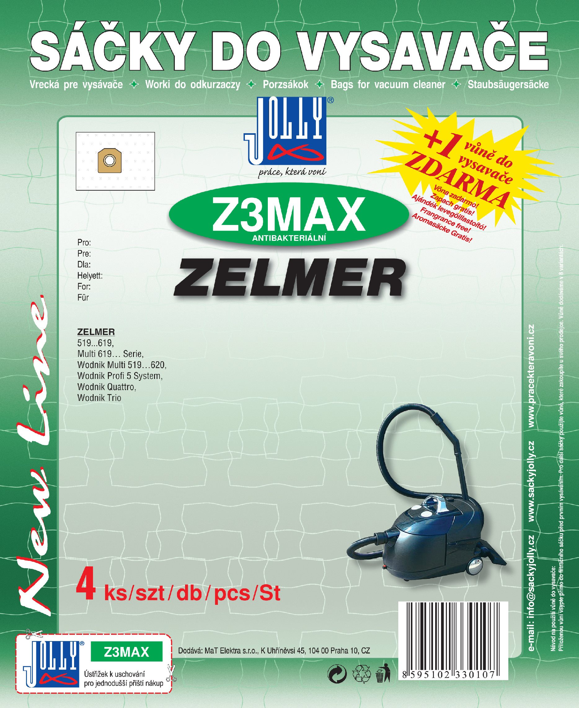 Sáčky do vysavače Z3 MAX - textilní