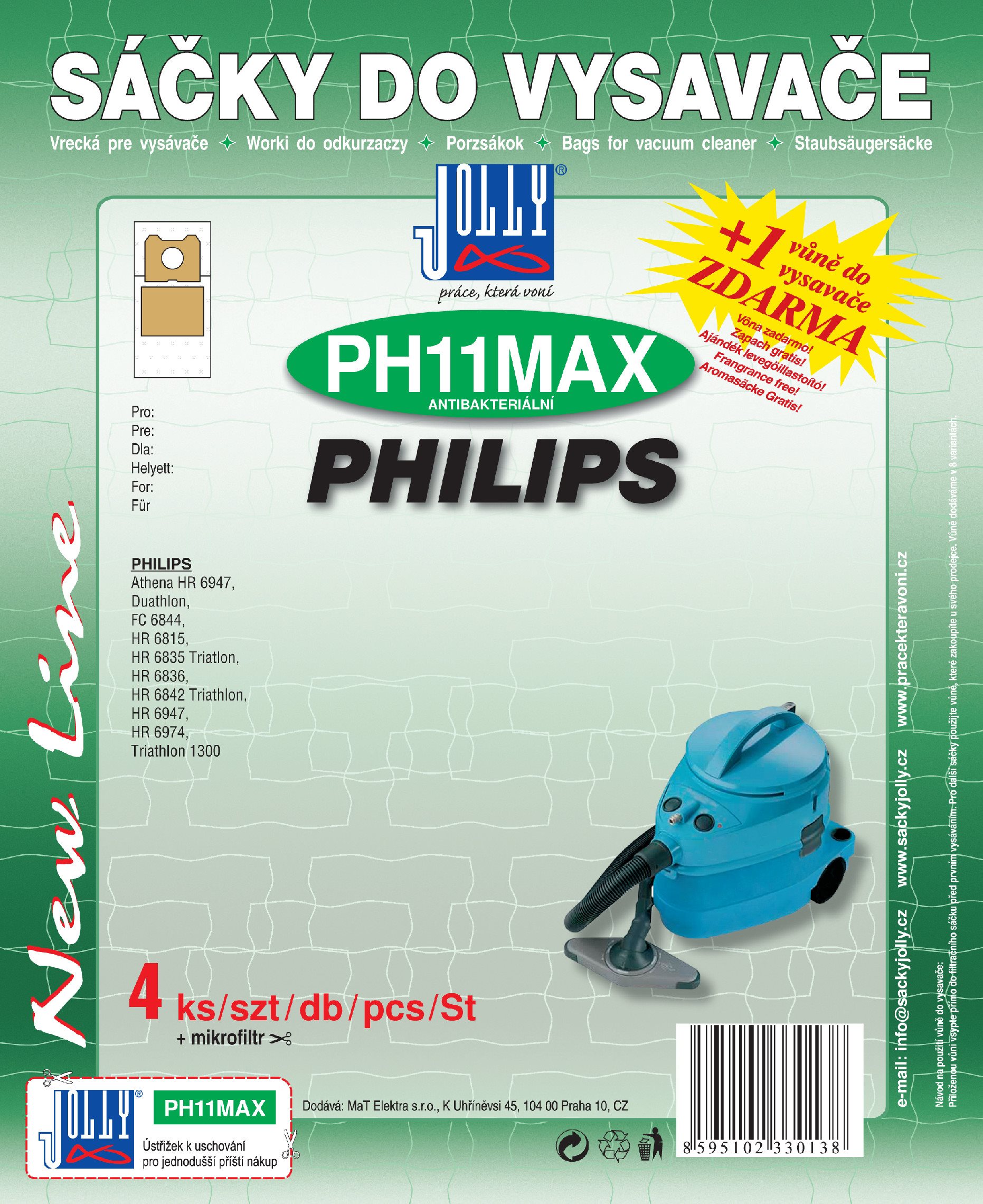 Sáčky do vysavače PH11 MAX - textilní