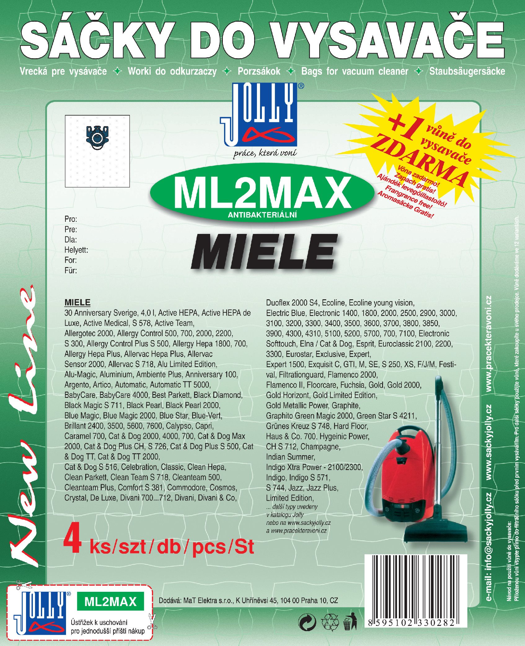 Sáčky do vysavače ML2 MAX - textilní