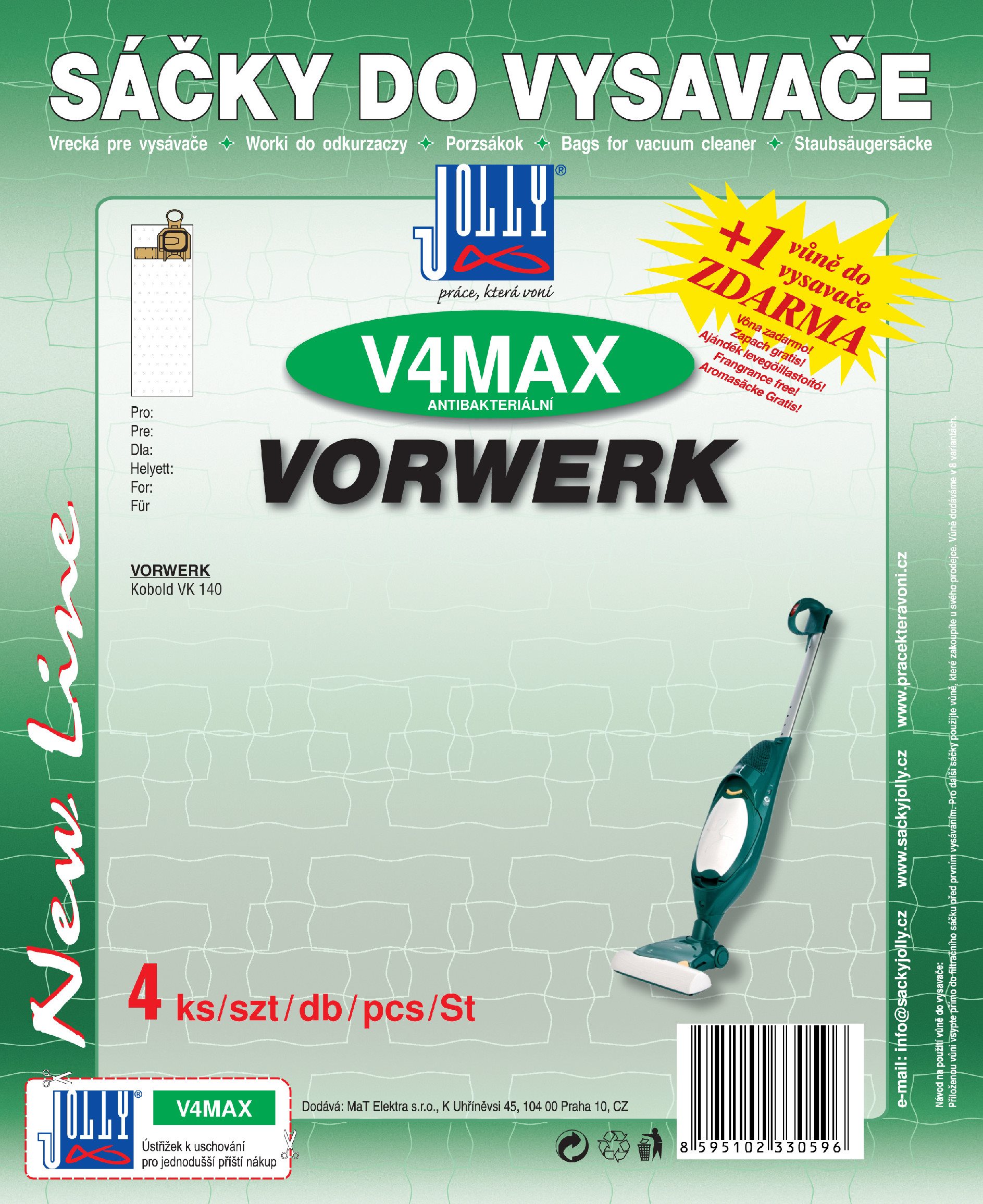 Sáčky do vysavače V4 MAX - textilní