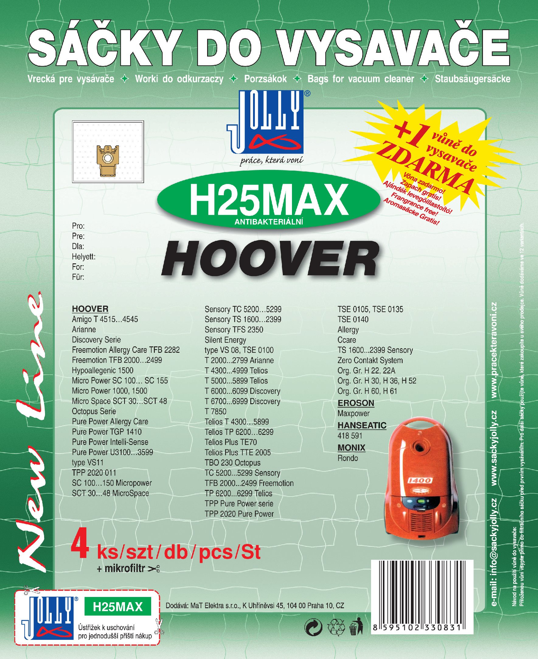 Sáčky do vysavače H25 MAX - textilní