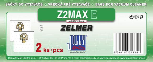JOLLY Sáčky do vysavače Z2 MAX E, 2 ks - textilní