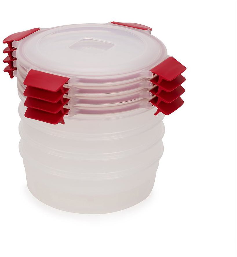 JOSEPH JOSEPH Dózy na potraviny Nest Lock 1000012, kulaté, 1 l, 4 ks