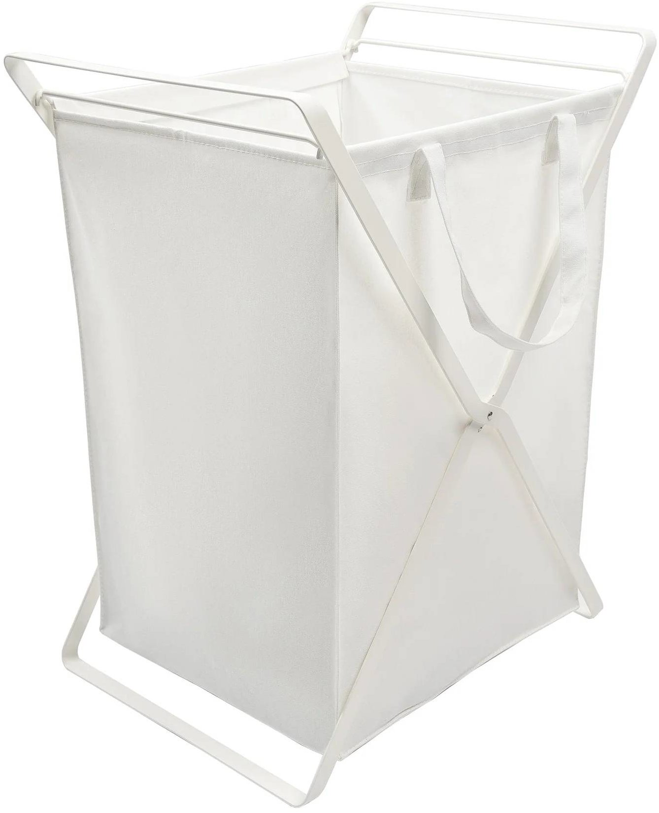 YAMAZAKI Skládací koš na prádlo Tower, 45 l, bílý