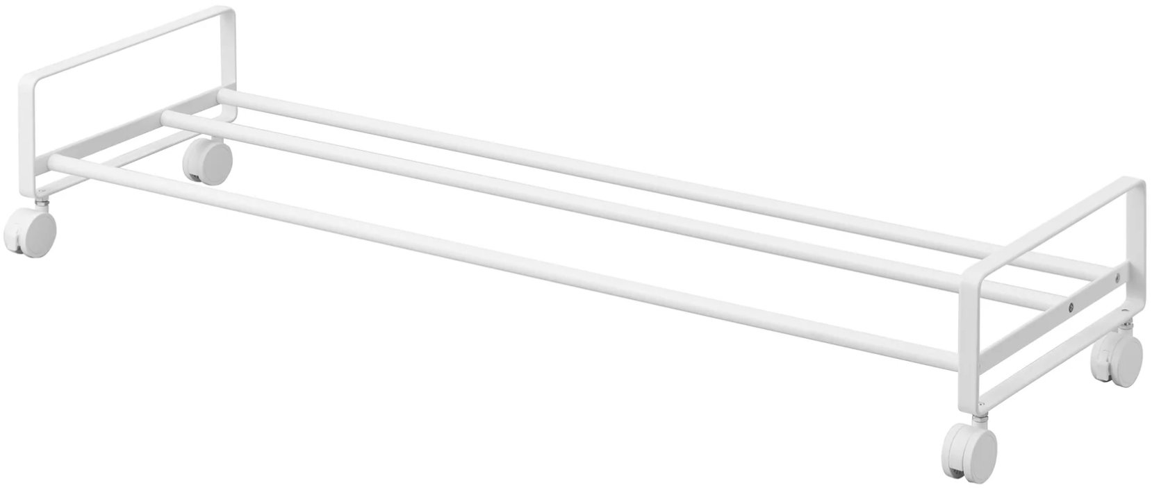 YAMAZAKI Stojan na boty s kolečky Tower v bílé barvě