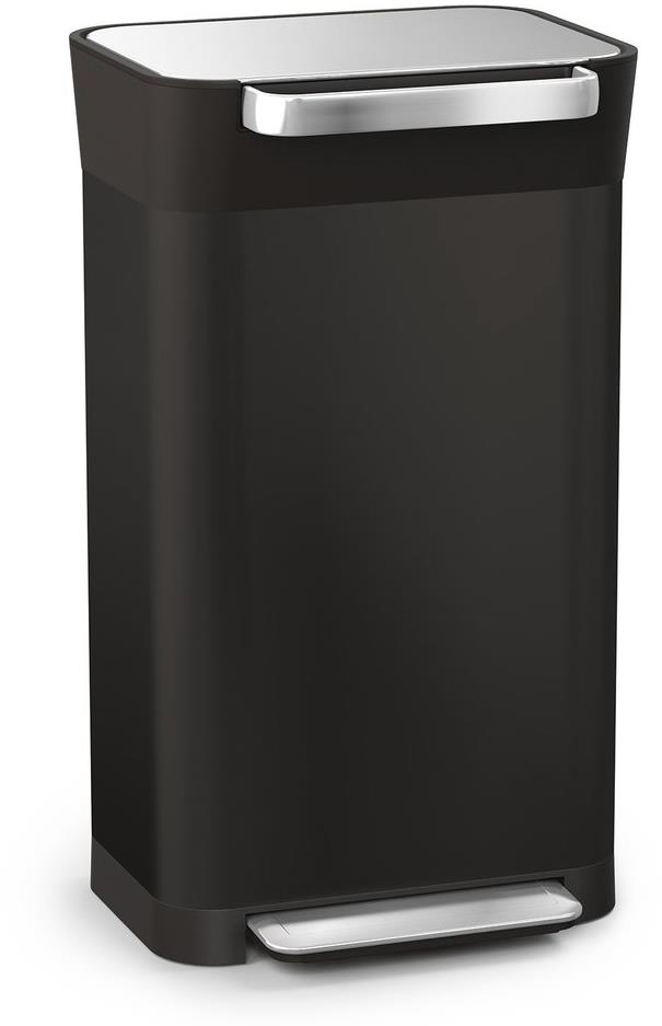 JOSEPH JOSEPH Odpadkový koš stlačovací - kompaktor Titan 30 L Steel 30146, černý