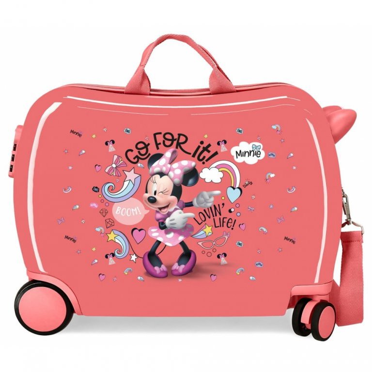 JOUMMABAGS Kufřík na kolečkách Minnie Loving Life