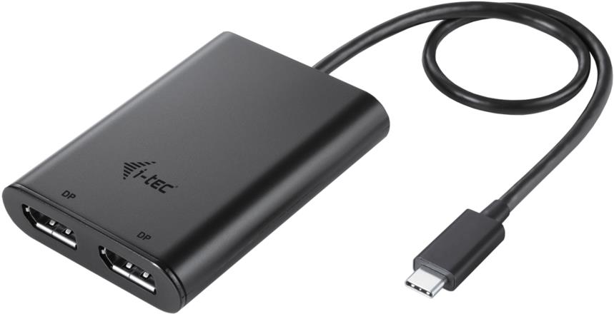 i-tec USB-C Dual 4K/60Hz (single 8K/30Hz) DP Video Adapter