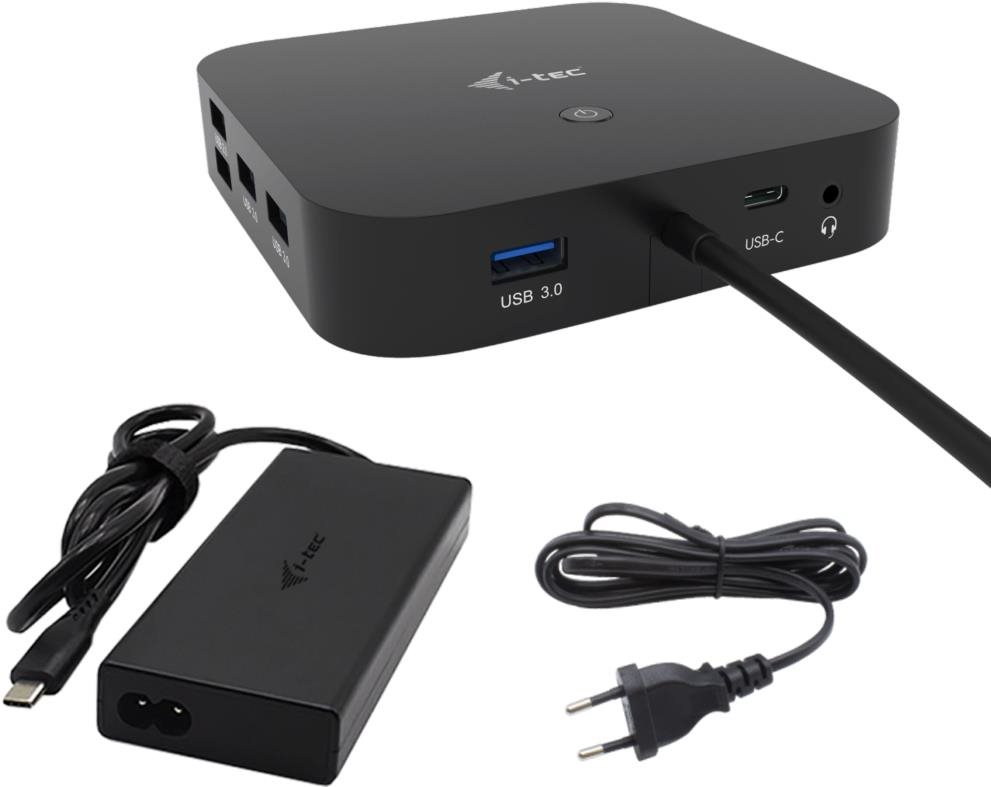 i-tec USB-C HDMI Dual DP Docking Station with Power Delivery 100 W + i-tec Univ. Charger 112 W