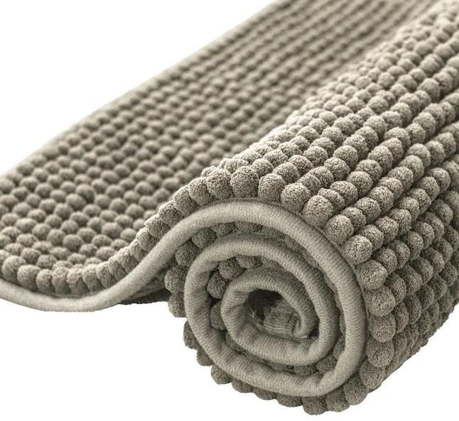 DuraHome Koupelnová předložka Chenill, 40 × 60cm, šedá