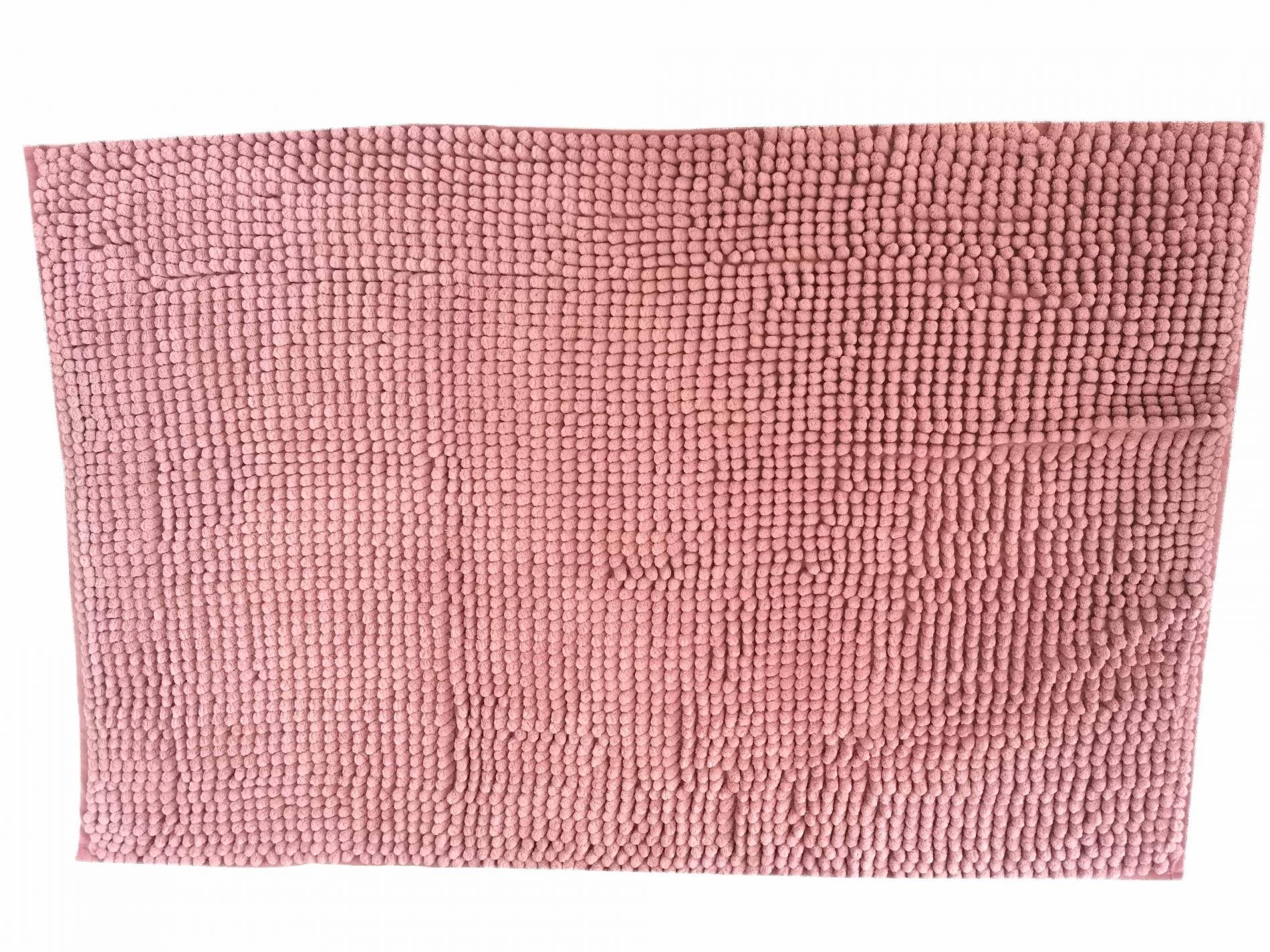 DuraHome Koupelnová předložka Chenill, 50 × 80cm, růžová
