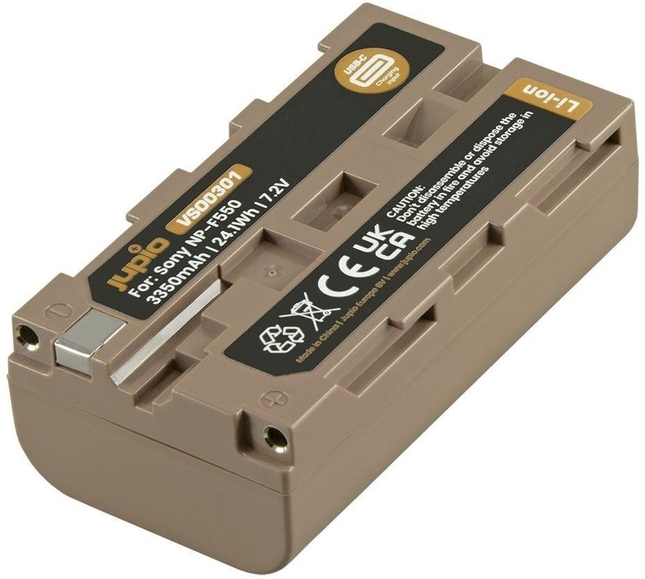 Jupio NP-F550 *ULTRA C* 3350mAh s USB-C vstupem pro nabíjení