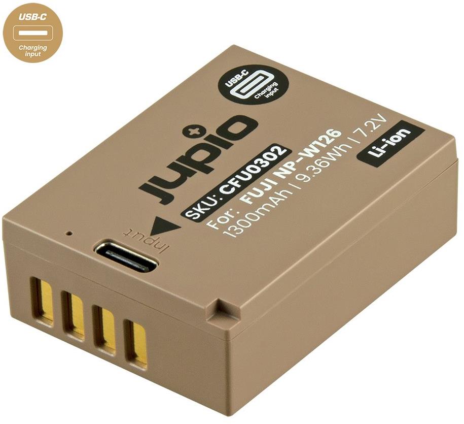 Jupio NP-W126S *ULTRA C* 1300mAh s USB-C vstupem pro nabíjení