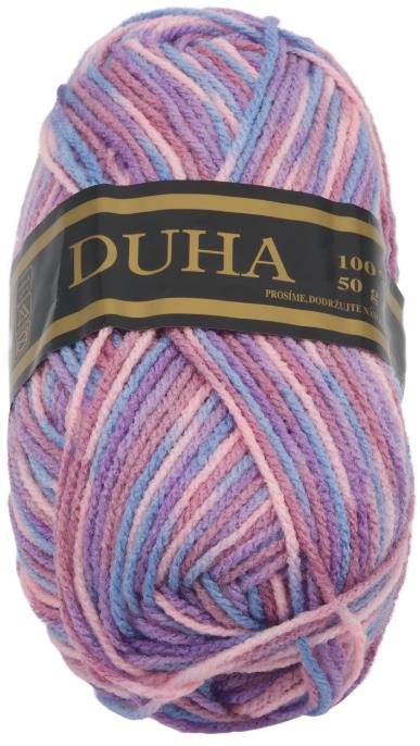 Duha 50g - 008 růžová, fialová, modrá