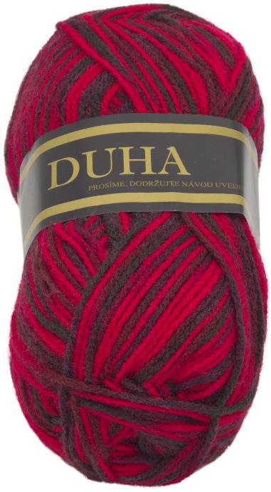Duha 50g - 421 červená, černá