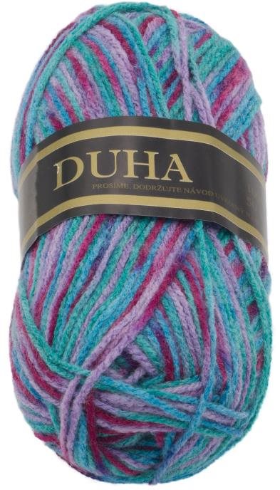 Duha 50g - 770 tyrkysová, růžová, fialová
