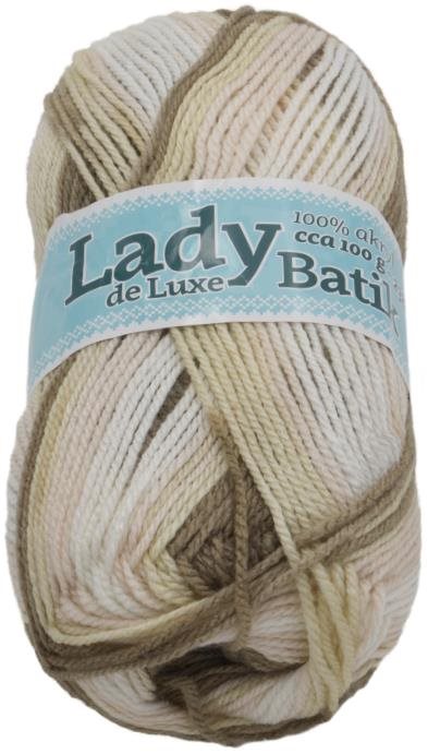 Lady de Luxe BATIK 100g - 614 bílá, béžová