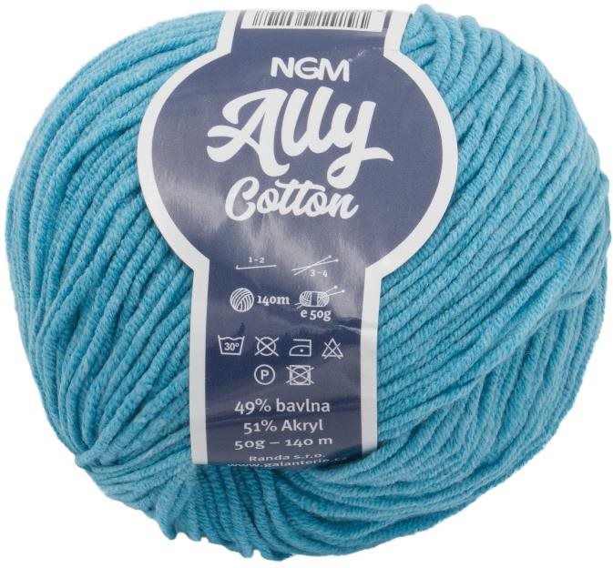Ally cotton 50g - 016 tyrkysová