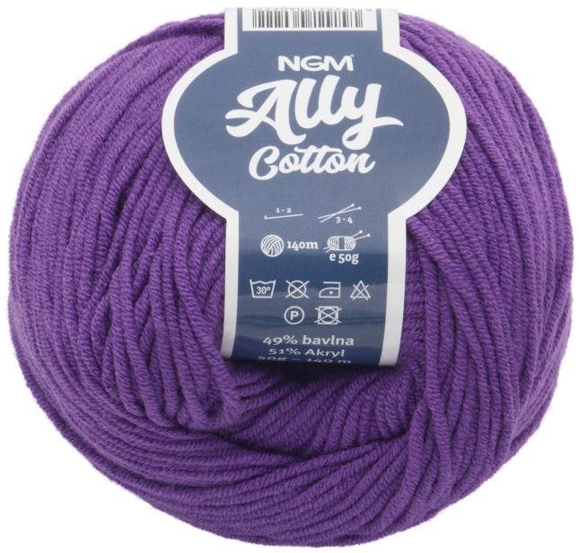 Ally cotton 50g - 021 tm.fialová