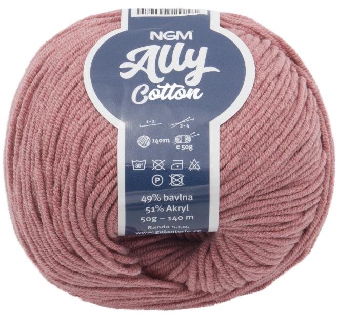 Ally cotton 50g - 024 starorůžová