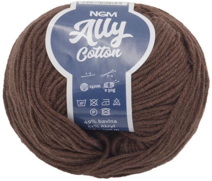 Ally cotton 50g - 059 tm.hnědá