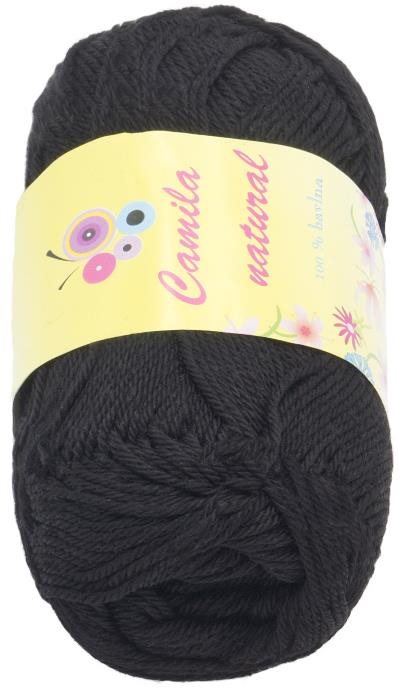 Camilla natural 50g - 001 černá