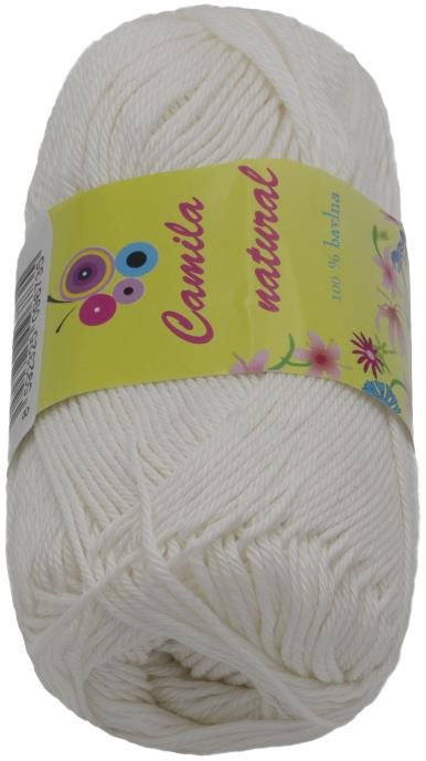Camilla natural 50g - 002 bílá