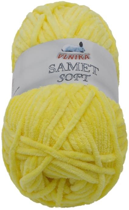 VLNIKA Samet Soft 100 g - 243 žlutá