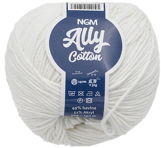 Ally cotton 50g - 000 bílá