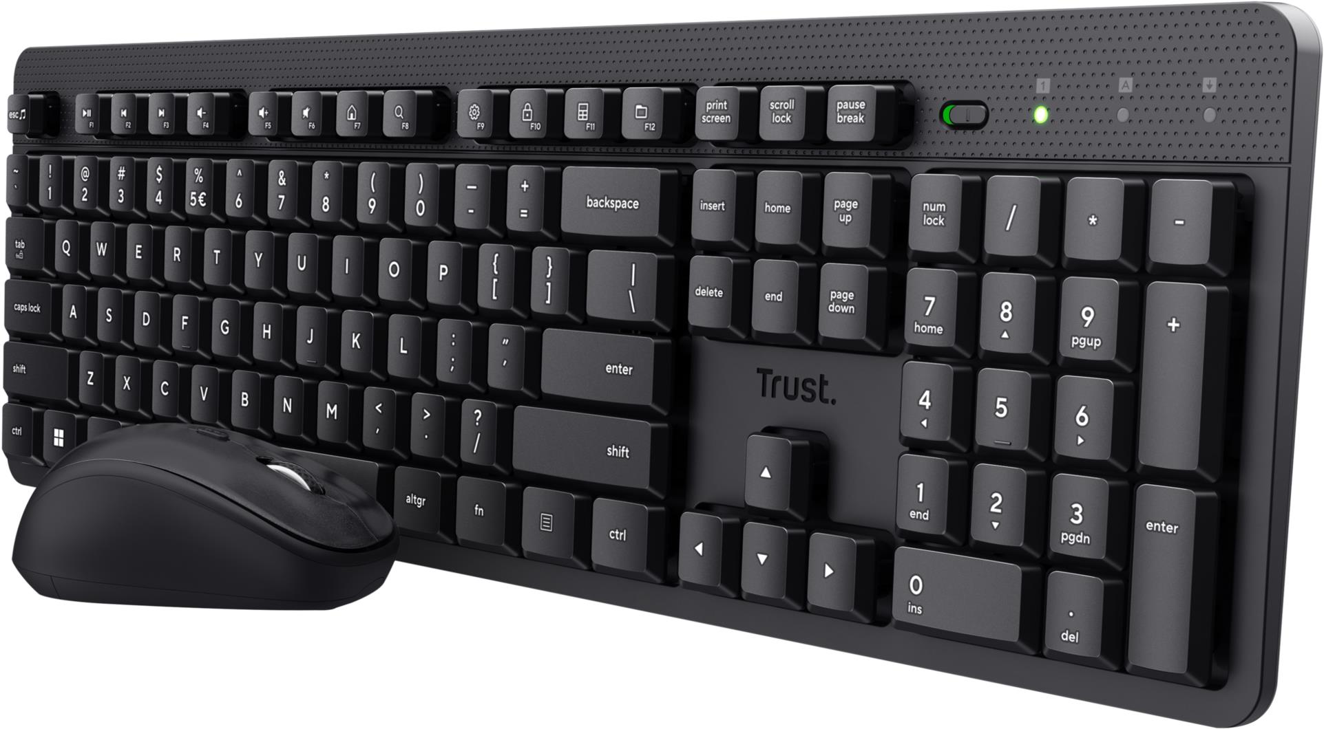 Trust ODY II Wl Keyboard & Mouse Black - černá CZ/SK