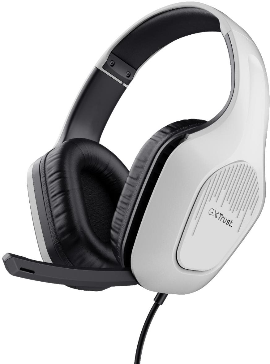 Trust GXT415W ZIROX Headset White - bílá