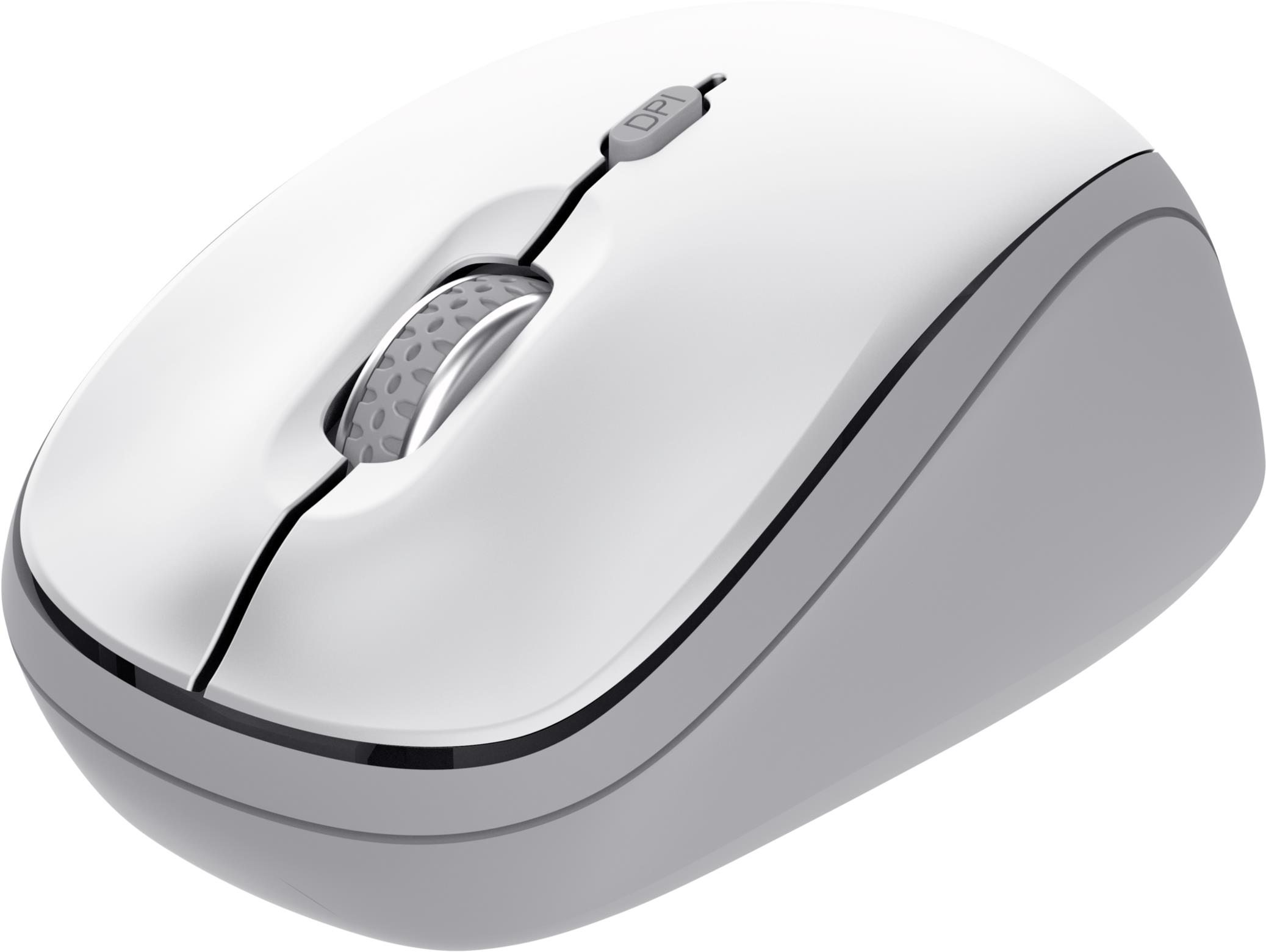 Trust YVI+ Multi-Device Wireless Mouse White - bílá