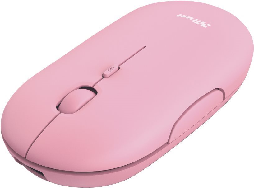 Trust PUCK Wireless BT Rechargeable Mouse Pink - růžová