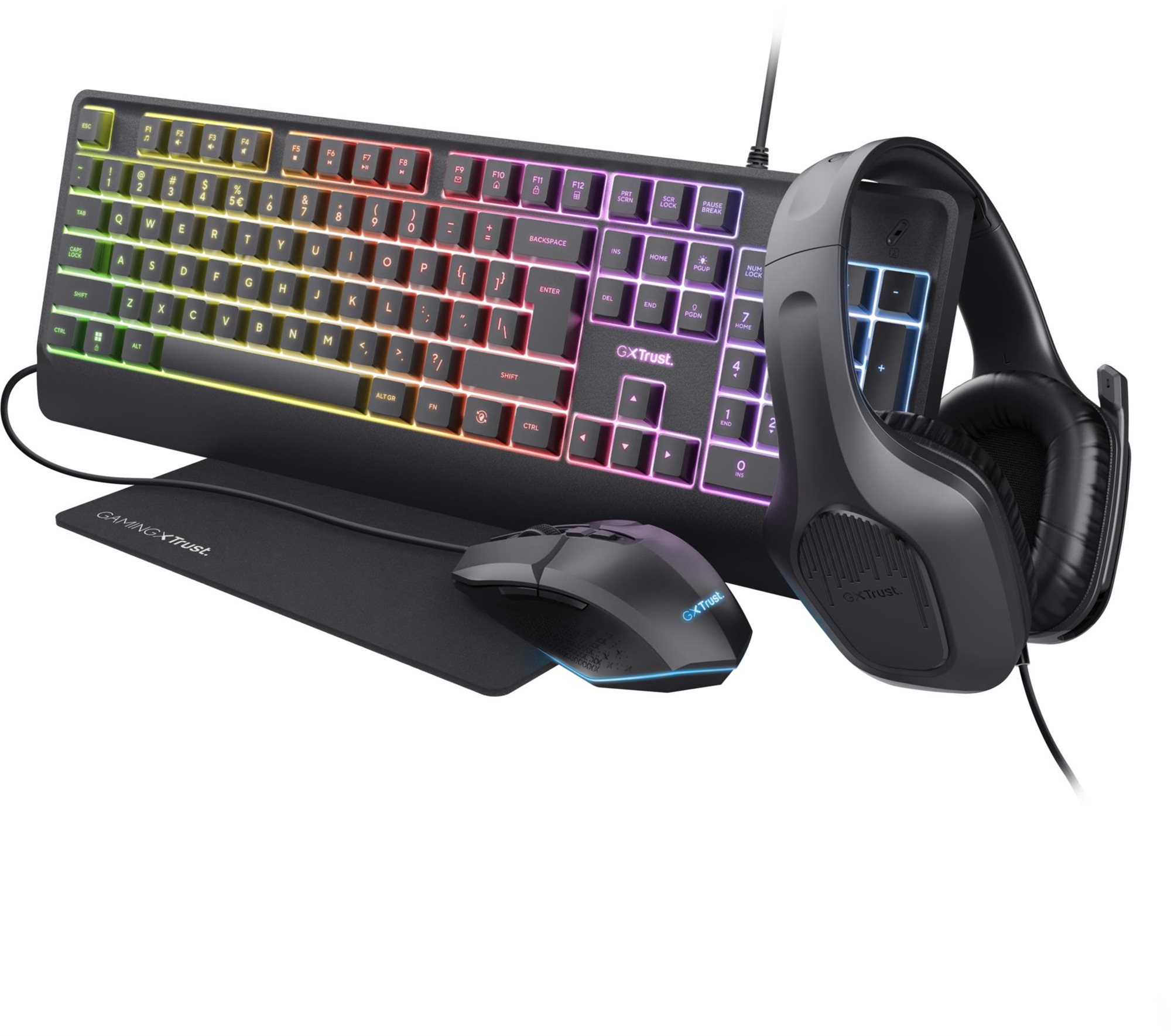 Trust GXT792 QUADROX 4-IN-1 Bundle - klávesnice a myš
