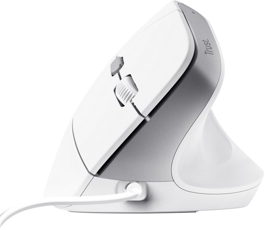 Trust BAYO II Ergonomic Mouse White - bílá
