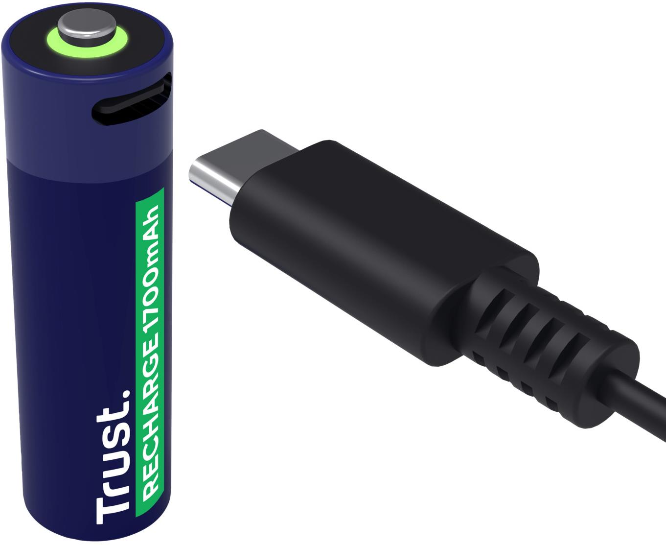 Trust USB-C AA Li-ion baterie - 2ks