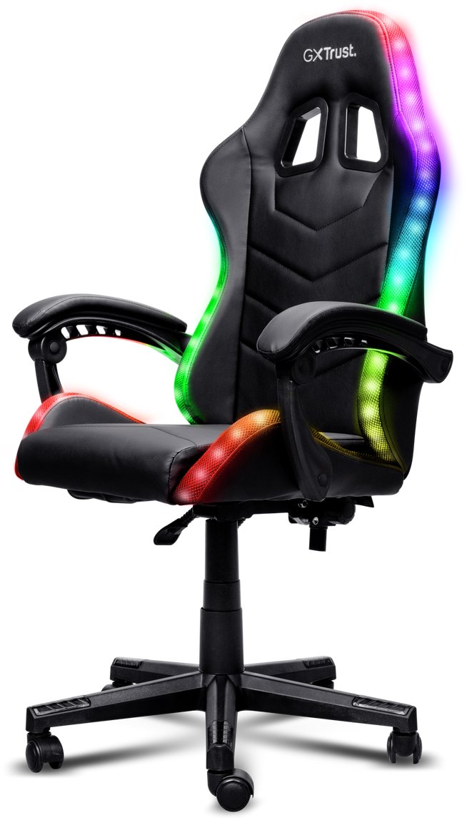 Herní židle Trust GXT704 RONIQ RGB v černé barvě