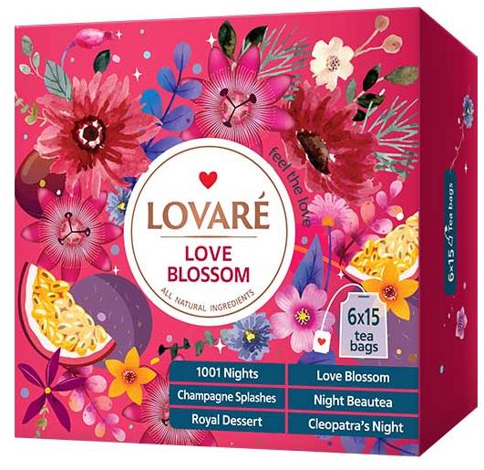 Kolekce čajů lovaré love blossom (90 sáčků)