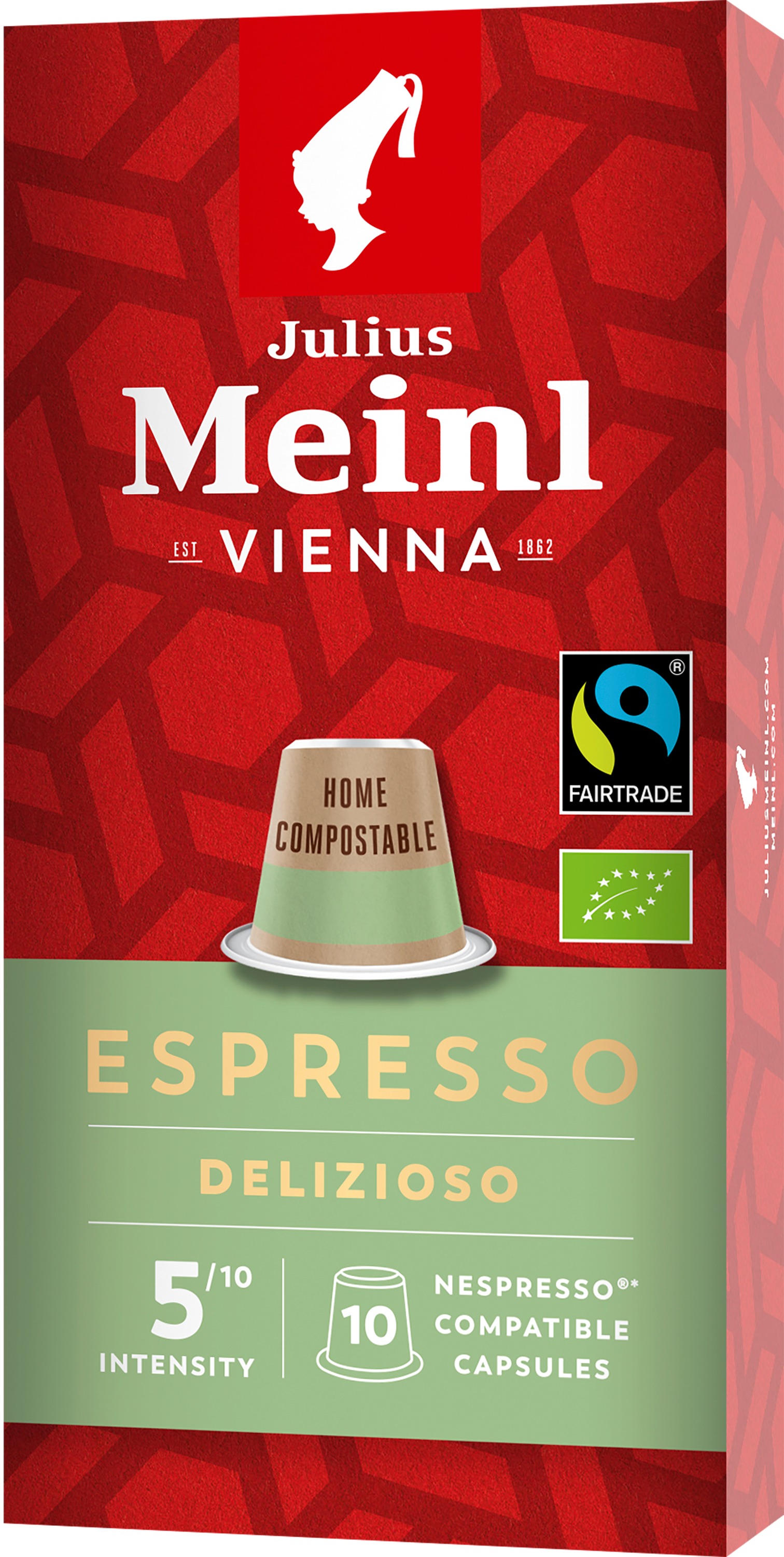 Julius Meinl Nespresso kompostovatelné kapsle Espresso Delizioso (10x 5.6 g / box)