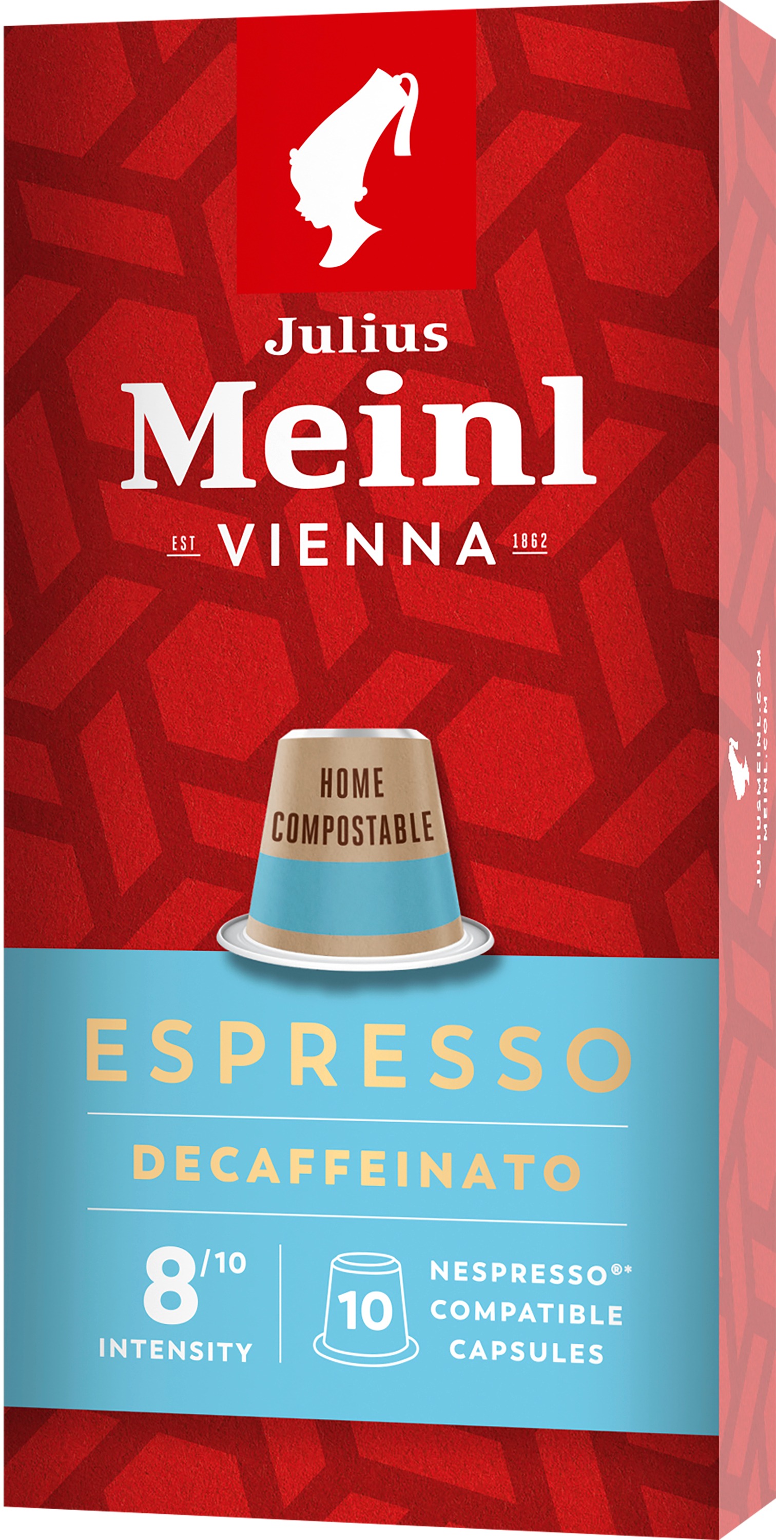 Julius Meinl Nespresso kompostovatelné kapsle Espresso Decaffeinato (10x 5.6 g / box)