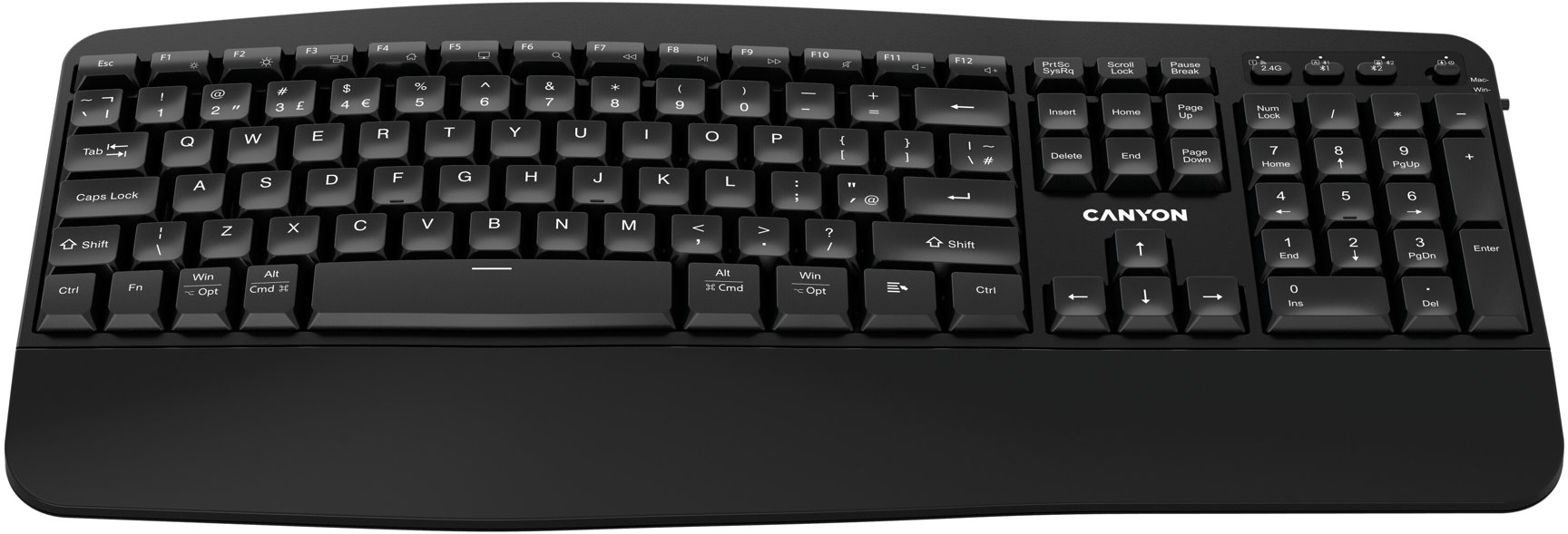 CANYON HKB-W6 Wireless Black - Klávesnice pro profesionály