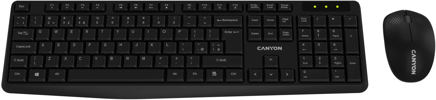 CANYON SET-W01 EN/CS Wireless Black - CZ