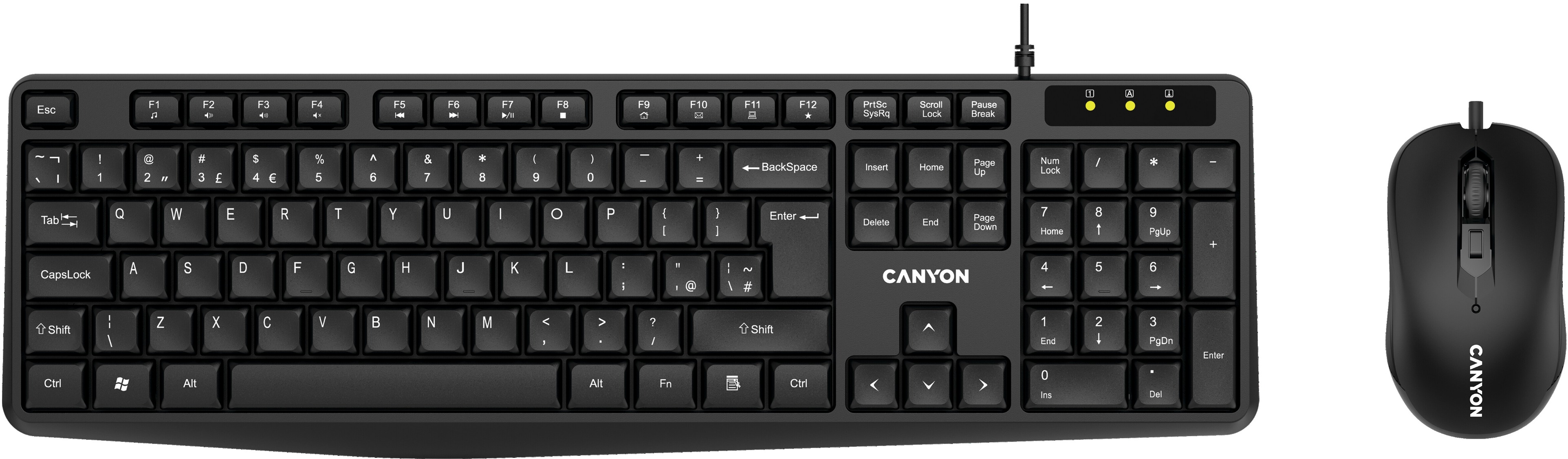 Canyon set klávesnice a myši CNE-CSET1-CS