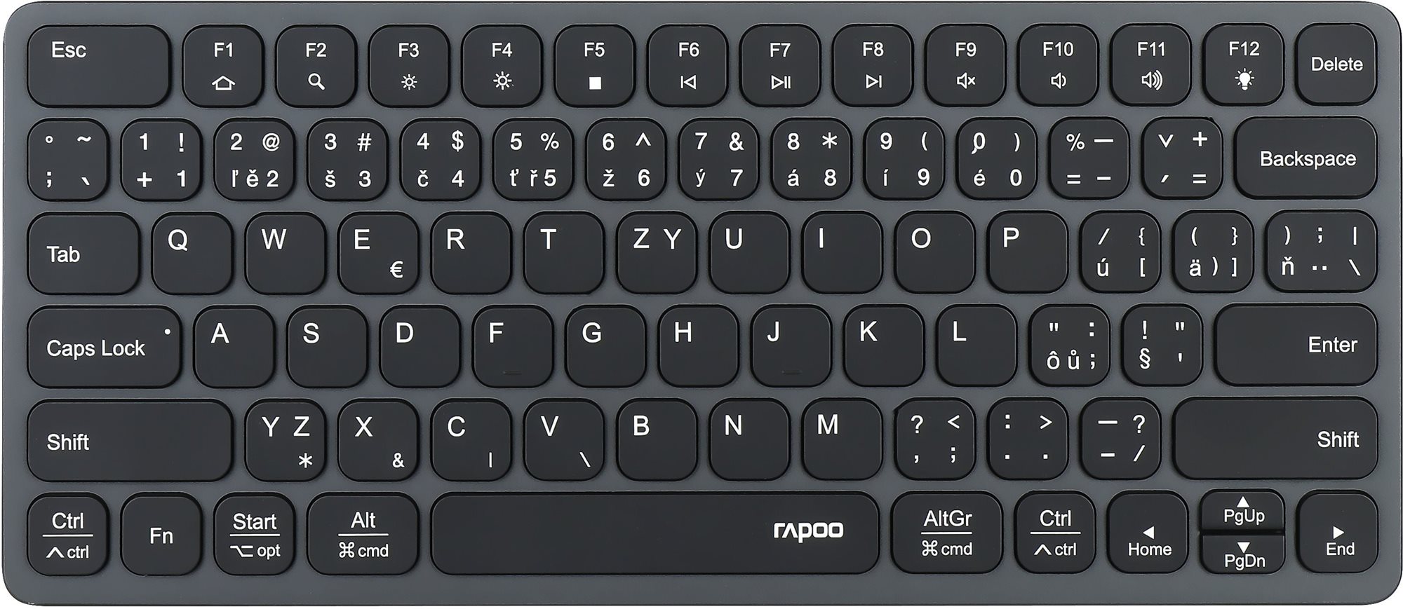 Rapoo UCK-6001 klávesnice s replikátorem portů - CZ/SK