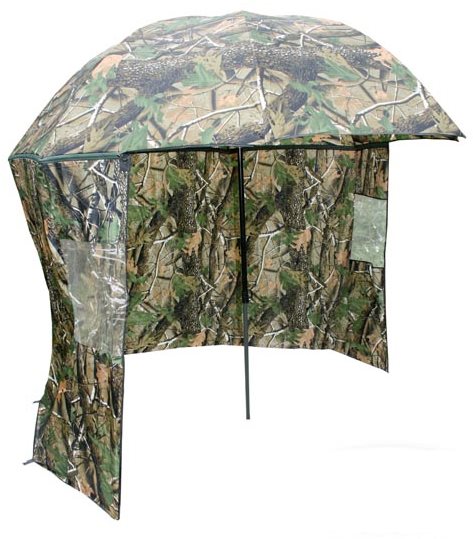 NGT Camo Brolly with Side Sheet 2,2m