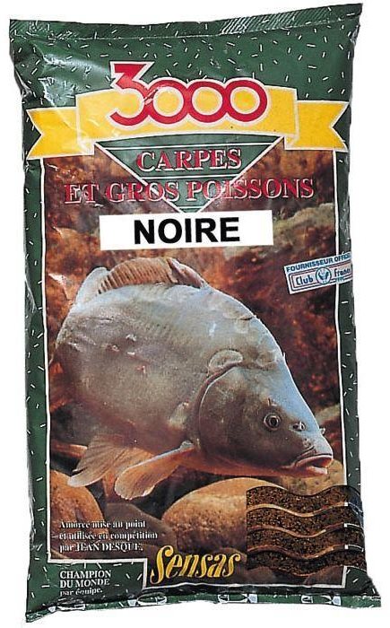 Sensas 3000 Carpes Noir 1kg