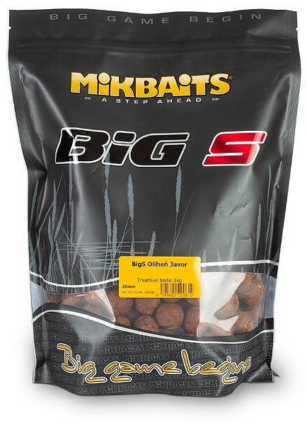 Mikbaits BiG Boilie BigS Oliheň Javor 20mm 1kg